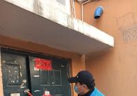 清除“野廣告”，煙廠社區(qū)包保單位熱情高